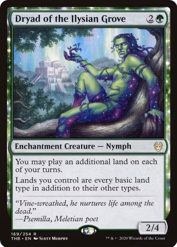 Dryad of the Ilysian Grove (169), Theros Beyond Death — Magic card price