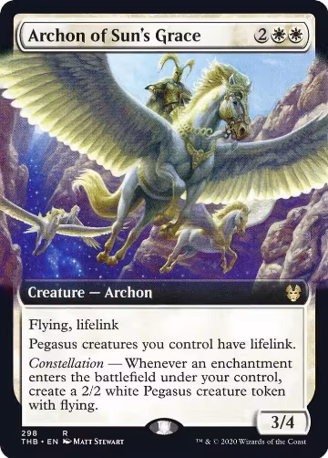 Archon of Sun's Grace (Extended Art) (298), Theros Beyond Death — Magic card price