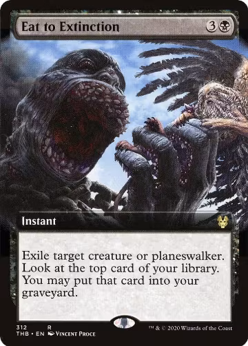 Eat to Extinction (Extended Art) (312), Theros Beyond Death — Magic card price