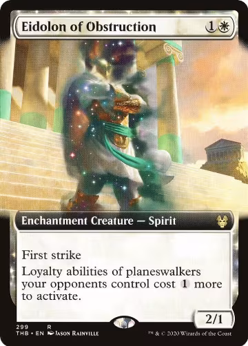 Eidolon of Obstruction (Extended Art) (299), Theros Beyond Death — Magic card price