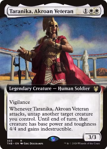 Taranika, Akroan Veteran (Extended Art) (303), Theros Beyond Death — Magic card price