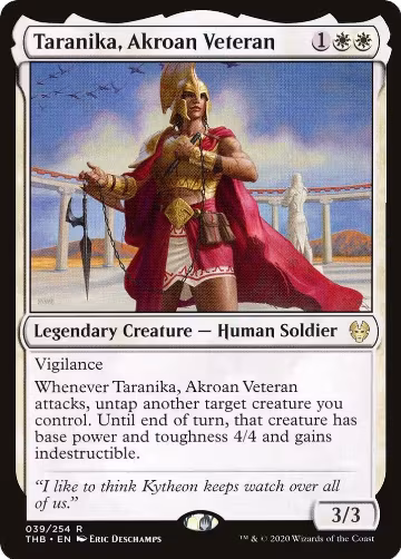 Taranika, Akroan Veteran (39), Theros Beyond Death — Magic card price