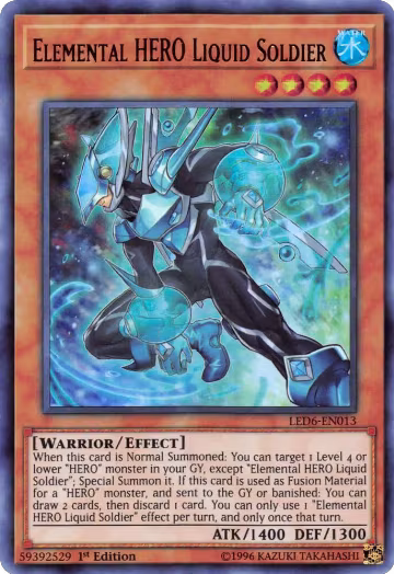 Elemental HERO Liquid Soldier (LED6-EN013) — card price