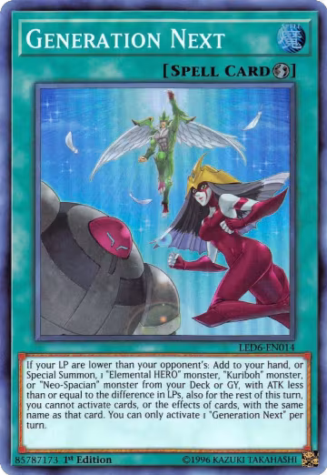 Generation Next (LED6-EN014), Legendary Duelists: Magical Hero — Yu-Gi-Oh! card price