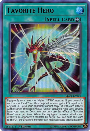 Favorite Hero (LED6-EN015), Legendary Duelists: Magical Hero — Yu-Gi-Oh! card price