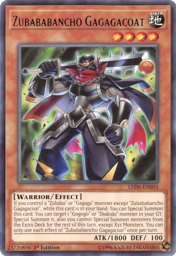 Zubababancho Gagagacoat (LED6-EN035), Legendary Duelists: Magical Hero — Yu-Gi-Oh! card price