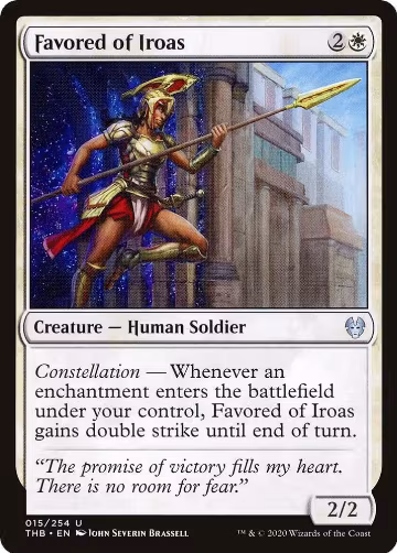 Favored of Iroas (15), Theros Beyond Death — Magic card price