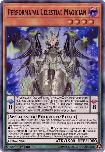 Performapal Celestial Magician (LED6-EN045), Legendary Duelists: Magical Hero — Yu-Gi-Oh! card price