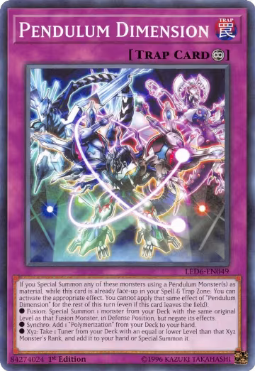 Pendulum Dimension (LED6-EN049), Legendary Duelists: Magical Hero — Yu-Gi-Oh! card price