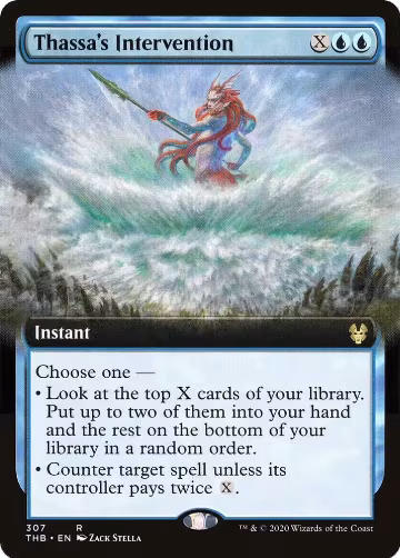 Thassa's Intervention (Extended Art) (307), Theros Beyond Death — Magic card price