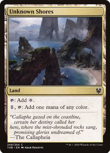 Unknown Shores (249), Theros Beyond Death — Magic card price