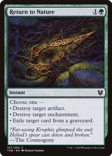 Return to Nature (197), Theros Beyond Death — Magic card price