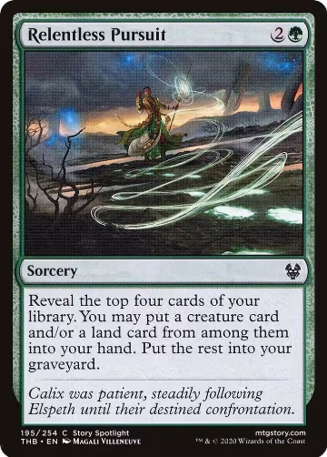 Relentless Pursuit (195), Theros Beyond Death — Magic card price