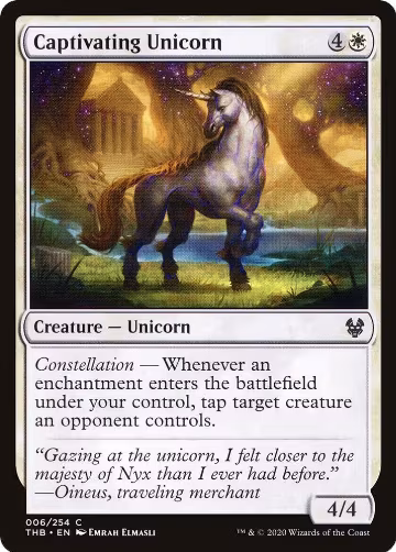 Captivating Unicorn (6), Theros Beyond Death — Magic card price