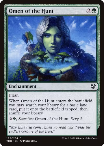 Omen of the Hunt (192), Theros Beyond Death — Magic card price