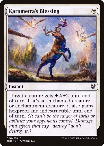 Karametra's Blessing (26), Theros Beyond Death — Magic card price