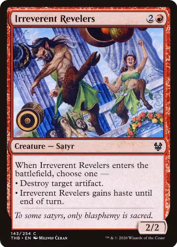 Irreverent Revelers (143), Theros Beyond Death — Magic card price