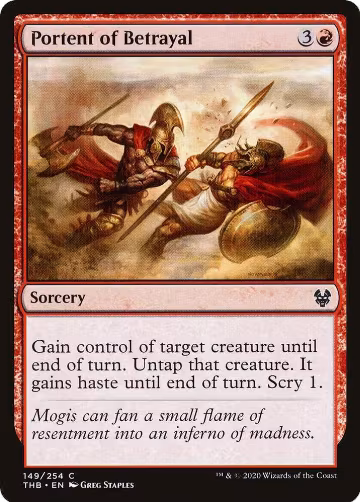 Portent of Betrayal (149), Theros Beyond Death — Magic card price