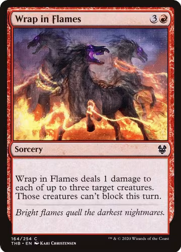 Wrap in Flames (164), Theros Beyond Death — Magic card price
