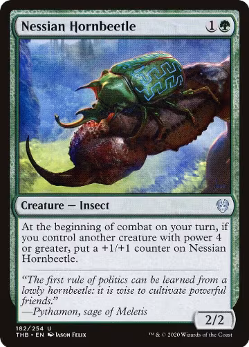 Nessian Hornbeetle (182), Theros Beyond Death — Magic card price
