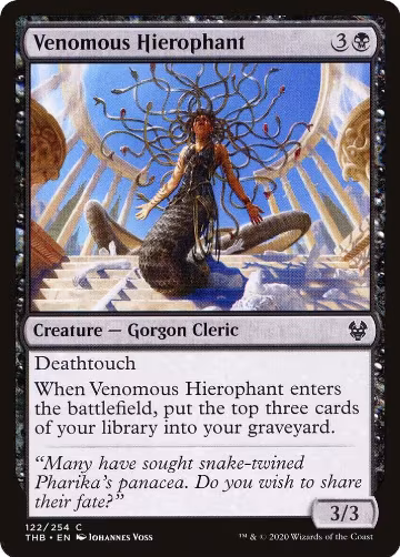 Venomous Hierophant (122), Theros Beyond Death — Magic card price
