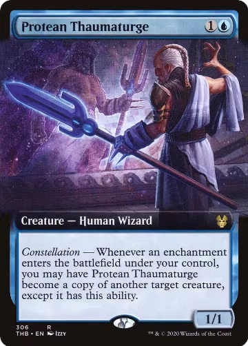 Protean Thaumaturge (Extended Art) (306), Theros Beyond Death — Magic card price