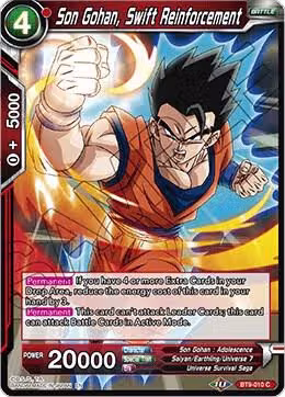 Son Gohan, Swift Reinforcement (BT9-010), Universal Onslaught — DB Super card price