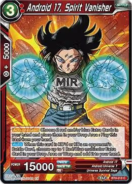 Android 17, Spirit Vanisher (BT9-013), Universal Onslaught — DB Super card price
