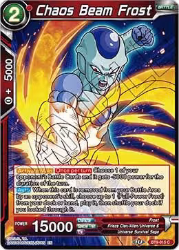 Chaos Beam Frost (BT9-015), Universal Onslaught — DB Super card price