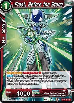 Frost, Before the Storm (BT9-016), Universal Onslaught — DB Super card price