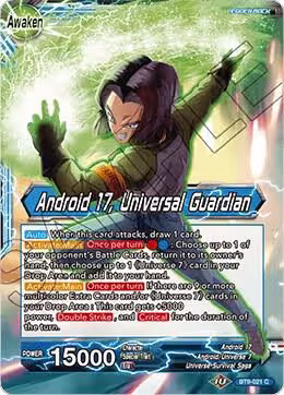 Android 17 // Android 17, Universal Guardian (BT9-021), Universal Onslaught — DB Super card price