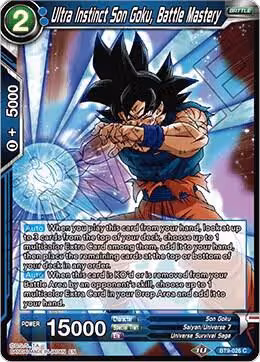 Ultra Instinct Son Goku, Battle Mastery (BT9-026), Universal Onslaught — DB Super card price