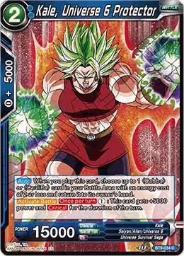 Kale, Universe 6 Protector (BT9-034), Universal Onslaught — DB Super card price