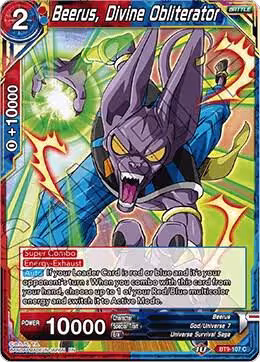 Beerus, Divine Obliterator (BT9-107), Universal Onslaught — DB Super card price