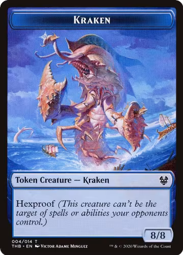 Kraken Token (4), Theros Beyond Death — Magic card price