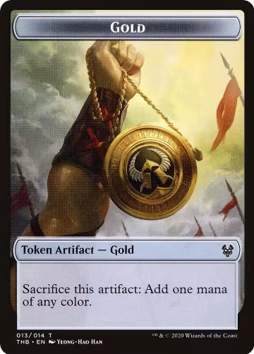 Gold Token (13), Theros Beyond Death — Magic card price