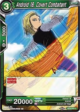 Android 18, Covert Combatant (BT9-042), Universal Onslaught — DB Super card price
