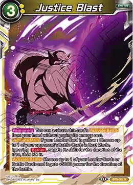 Justice Blast (BT9-067), Universal Onslaught — DB Super card price