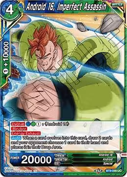 Android 16, Imperfect Assassin (BT9-098), Universal Onslaught — DB Super card price