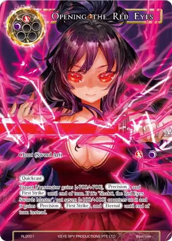 Opening the Red Eyes (RL2001), Promo Cards — Force of Will card price