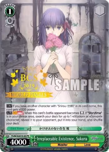 Irreplaceable Existence, Sakura (FS/BCS2019-05 PR), Bushiroad Event Cards — Weiß Schwarz card price