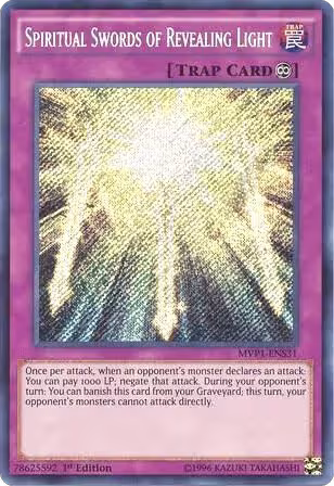 Spiritual Swords of Revealing Light (MVP1-ENS31), The Dark Side of Dimensions Movie Pack: Secret Edition — Yu-Gi-Oh! card price