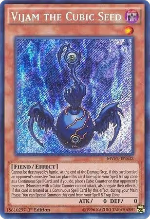 Vijam the Cubic Seed (MVP1-ENS32), The Dark Side of Dimensions Movie Pack: Secret Edition — Yu-Gi-Oh! card price