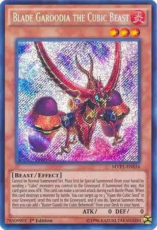 Blade Garoodia the Cubic Beast (MVP1-ENS34), The Dark Side of Dimensions Movie Pack: Secret Edition — Yu-Gi-Oh! card price