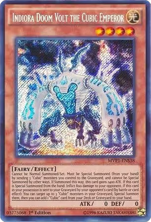 Indiora Doom Volt the Cubic Emperor (MVP1-ENS38), The Dark Side of Dimensions Movie Pack: Secret Edition — Yu-Gi-Oh! card price