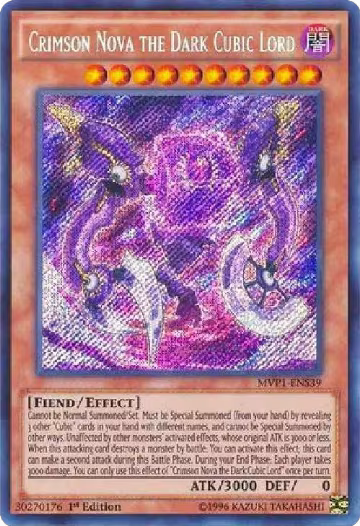 Crimson Nova the Dark Cubic Lord (MVP1-ENS39), The Dark Side of Dimensions Movie Pack: Secret Edition — Yu-Gi-Oh! card price