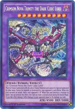 Crimson Nova Trinity the Dark Cubic Lord (MVP1-ENS40), The Dark Side of Dimensions Movie Pack: Secret Edition — Yu-Gi-Oh! card price