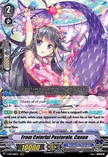 From Colorful Pastorale, Canon (V-EB11/006EN), V-EB11: Crystal Melody — Vanguard card price