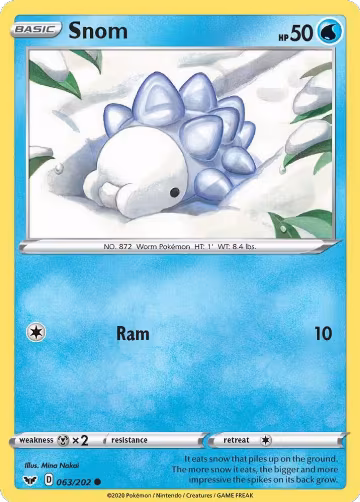 Snom (063/202), Sword & Shield Base Set — Pokémon card price