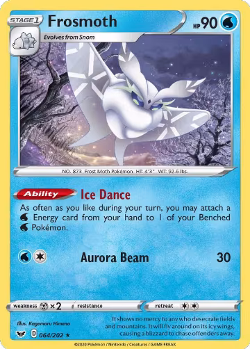 Frosmoth (064/202), Sword & Shield Base Set — Pokémon card price
